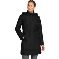 Eddie Bauer ® Girl on the Go Trenchcoat - Isoliert Damen Schwarz Gr. L von Eddie Bauer