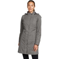 Eddie Bauer ® Girl on the Go Trenchcoat - Isoliert Damen Grau Gr. S von Eddie Bauer