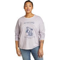 Eddie Bauer ® Graphic Shirt - langarm Damen Violett Gr. L von Eddie Bauer