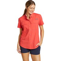 Eddie Bauer ® Guide Bluse - Kurzarm Damen Orange Gr. S von Eddie Bauer