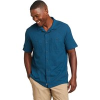 Eddie Bauer ® Hemp Hemd - Kurzarm Herren Blau Gr. XL von Eddie Bauer