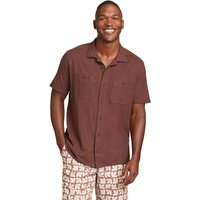 Eddie Bauer ® Hemp Hemd - Kurzarm Herren Braun Gr. S von Eddie Bauer