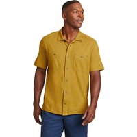 Eddie Bauer ® Hemp Hemd - Kurzarm Herren Gelb Gr. S von Eddie Bauer