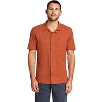 Eddie Bauer ® Hemp Hemd - Kurzarm Herren Orange Gr. L von Eddie Bauer