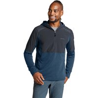 Eddie Bauer ® High Route Grid Fleeceshirt mit Kapuze Herren Grau Gr. S von Eddie Bauer