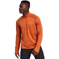 Eddie Bauer ® High Route Grid Fleeceshirt mit Reißverschluss Herren Orange Gr. XL von Eddie Bauer