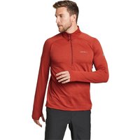 Eddie Bauer ® High Route Grid Fleeceshirt mit Reißverschluss Herren Rot Gr. L von Eddie Bauer