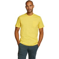 Eddie Bauer ® Legend Wash Pro Shirt 100% Baumwolle - Kurzarm mit Tasche Herren Gelb Gr. S von Eddie Bauer