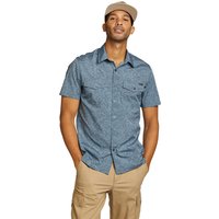 Eddie Bauer ® Mountain Hemd - Kurzarm - gemustert Herren Blau Gr. S von Eddie Bauer