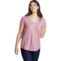 Eddie Bauer ® Mountain Town Shirt mit V-Ausschnitt Damen Rosa Gr. S von Eddie Bauer