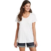 Eddie Bauer ® Mountain Town T-Shirt mit U-Ausschnitt Damen Weiß Gr. XS von Eddie Bauer