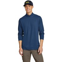 Eddie Bauer ® Mountain Trek Langarmshirt mit 1/4 Reissverschluss Herren Blau Gr. M von Eddie Bauer