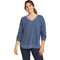 Eddie Bauer ® Myriad Thermal Langarmshirt mit V-Ausschnitt Damen Blau Gr. XL von Eddie Bauer