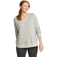 Eddie Bauer ® Myriad Thermal Langarmshirt mit V-Ausschnitt Damen Grau Gr. M von Eddie Bauer