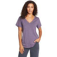 Eddie Bauer ® Ophelia T-Shirt - V-Ausschnitt Damen Violett Gr. XS von Eddie Bauer