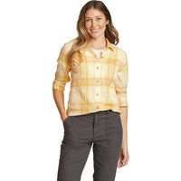 Eddie Bauer ® Packbare Bluse Langarm - Boyfriend Fit Damen Gelb Gr. XS von Eddie Bauer