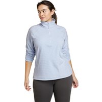 Eddie Bauer ® Quest Fleecepullover mit 1/4-Reissverschluss - bedruckt Damen Blau Gr. L von Eddie Bauer