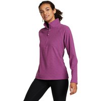 Eddie Bauer ® Quest Fleecepullover mit 1/4-Reissverschluss - bedruckt Damen Violett Gr. S von Eddie Bauer