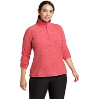 Eddie Bauer ® Quest Fleecepullover mit 1/4 Reissverschluss - uni Damen Rot Gr. M von Eddie Bauer