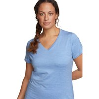 Eddie Bauer ® Resolution Guide T-Shirt mit V-Ausschnitt Damen Blau Gr. M von Eddie Bauer