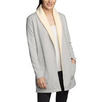 Eddie Bauer ® Snow Lodge Cardigan mit Plüschfutter Damen Grau Gr. S von Eddie Bauer