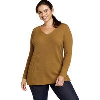 Eddie Bauer ® Tellus Pullover - V-Ausschnitt Damen Braun Gr. XL von Eddie Bauer