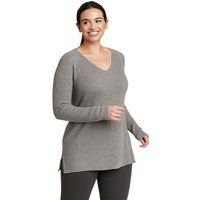 Eddie Bauer ® Tellus Pullover - V-Ausschnitt Damen Grau Gr. S von Eddie Bauer