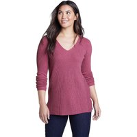 Eddie Bauer ® Tellus Pullover - V-Ausschnitt Damen Rot Gr. XS von Eddie Bauer