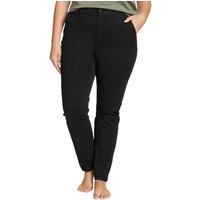 Eddie Bauer ® Voyager Chino - Slim Leg - High Rise - Slightly Cury Damen Schwarz Gr. 20 von Eddie Bauer