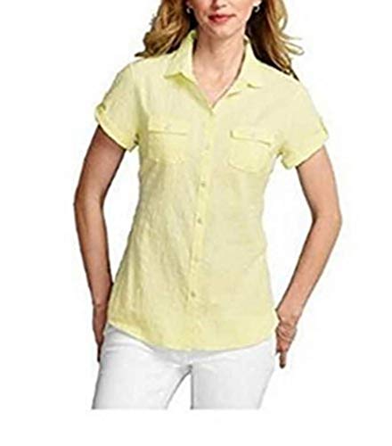 Eddie Bauer Bluse Cinklebluse Gelb Gr. M (38/40) von Eddie Bauer