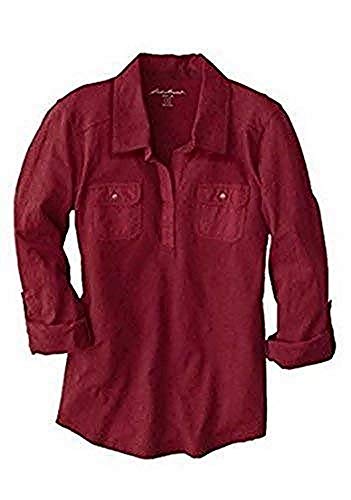 Eddie Bauer Bluse Polobluse S (34/36), Bordeaux von Eddie Bauer