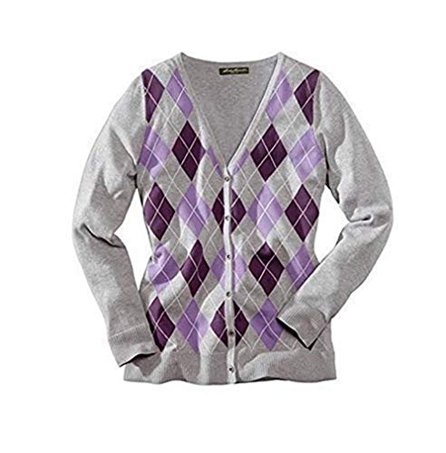 Eddie Bauer Cardigan Strickjacke Damen Grau meliert Gr. S von Eddie Bauer
