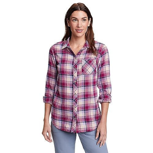 Eddie Bauer Damen Blusen, Pflaumenwein, Klein von Eddie Bauer