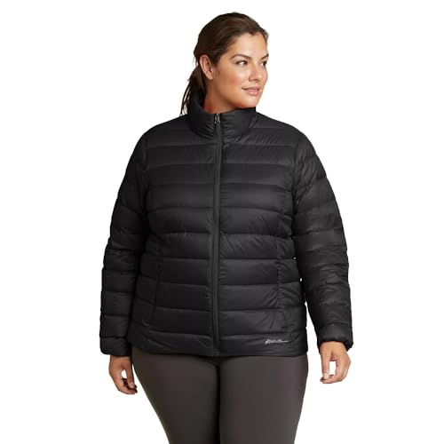 Eddie Bauer Damen CirrusLite Daunenjacke, Schwarz, recycelt, XL von Eddie Bauer