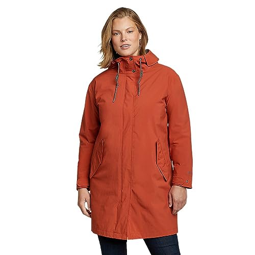 Eddie Bauer Damen Hafen Townsend Graben Trenchcoat, Red Clay, L von Eddie Bauer