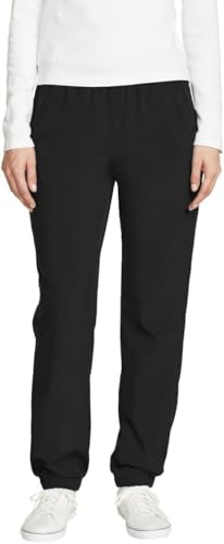 Eddie Bauer Damen Hose mit Fleece gefüttert, StormRepel® & UPF 50+, funktionale Taschen, Schwarz, 44 von Eddie Bauer