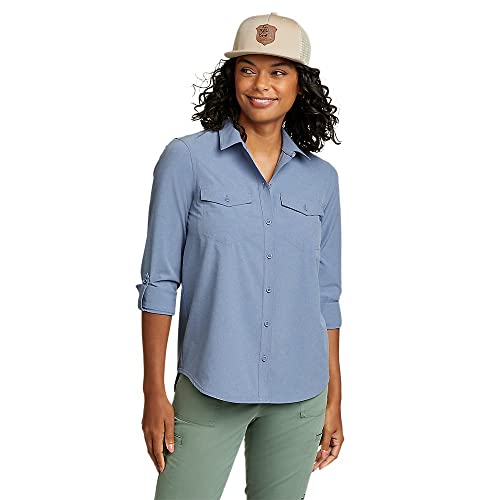 Eddie Bauer Damen Langarmshirt Departure 2.0, dusty blue, Groß von Eddie Bauer
