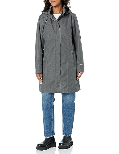 Eddie Bauer Damen Mädchen auf dem Sprung Graben Trenchcoat, Dark Char Hthr, L von Eddie Bauer