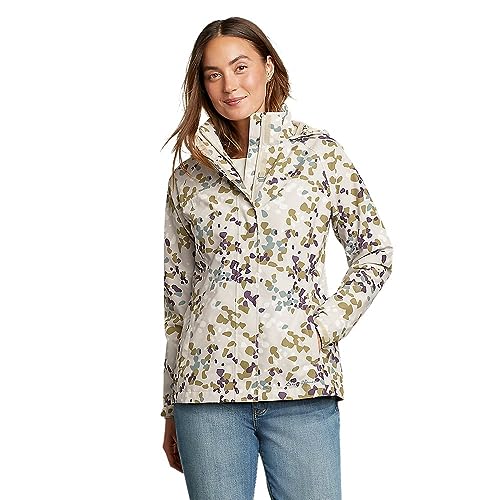 Eddie Bauer Damen Packable Rainfoil Jacke, Ecru, L von Eddie Bauer