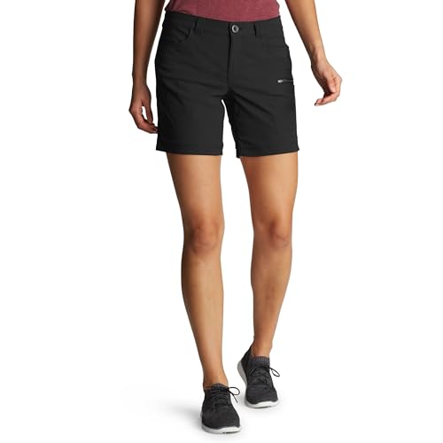 Eddie Bauer Damen Rainier Shorts, Schwarz, 40 von Eddie Bauer