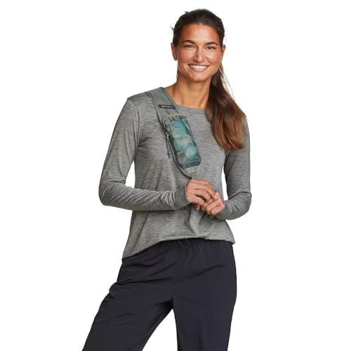 Eddie Bauer Damen Resolution Langarmshirt, Dark Smoke, Groß von Eddie Bauer