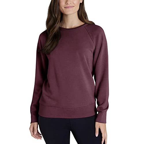 Eddie Bauer Damen Rundhals | Damen Casual Shirt Pullover, Violett, X-Groß von Eddie Bauer
