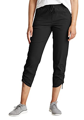 Eddie Bauer Damen Sightscape Horizon Jogger Caprihose, Gr. 8 (38), Schwarz von Eddie Bauer