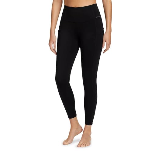 Eddie Bauer Damen Sportliche Leggings, Schwarz, Groß von Eddie Bauer