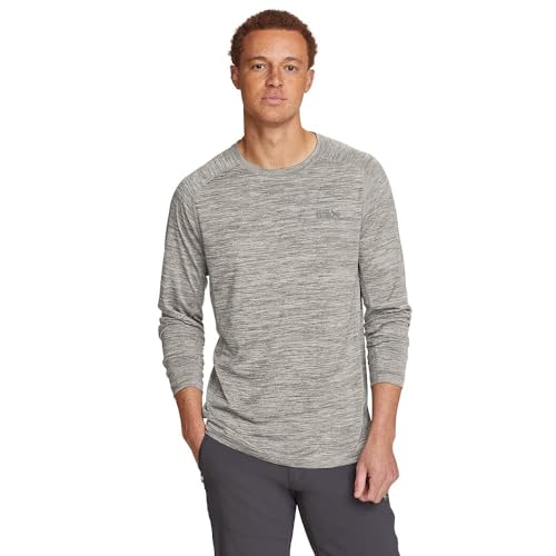 Eddie Bauer Resolution Langarm-T-Shirt für Herren, Asche, L von Eddie Bauer