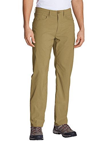 Eddie Bauer Herren Horizon Guide Five-Pocket-Hose - Straight Fit, Gr. 35-34, Sand von Eddie Bauer