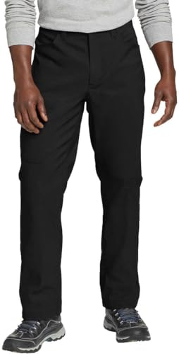 Eddie Bauer Herren-Hose mit Fleecefutter, 2-Wege-Stretch, 40 x 32 l, Schwarz von Eddie Bauer