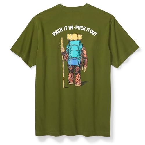 Eddie Bauer Herren Pack It Out Graphic T-Shirt, Minze, Klein von Eddie Bauer