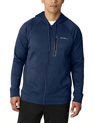 Eddie Bauer Herren Performance Full Zip Hoodie | Herren Full Zip Performance Hoodie, Blau, Large von Eddie Bauer