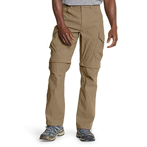 Eddie Bauer Herren Rainier Convertible Hose, Sattel, 34W / 32L von Eddie Bauer